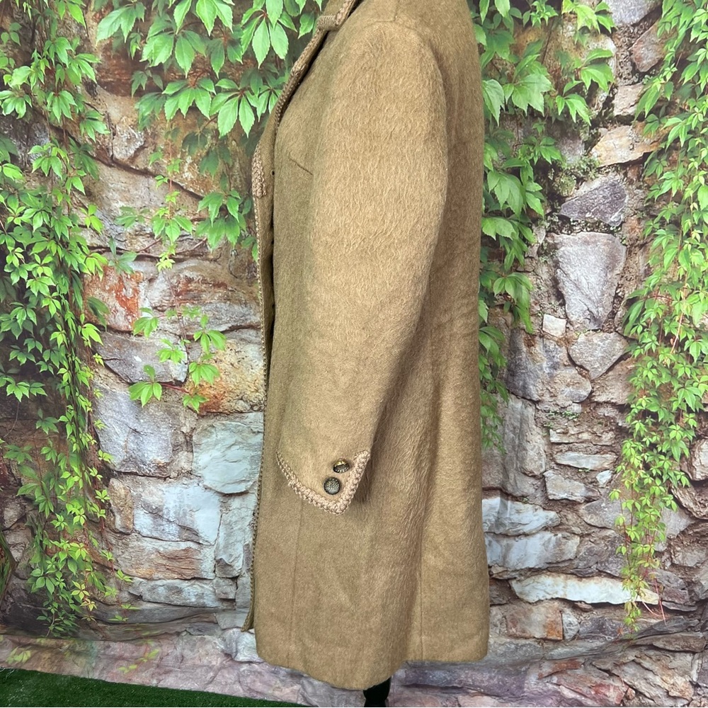 VINTAGE LODENFREY Rare Munich Alpine Loden Coat Camel Wool, 10/M - Picture 9 of 16